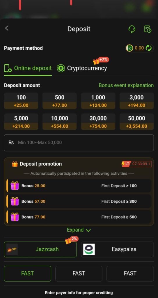 Funup777 Game Deposite