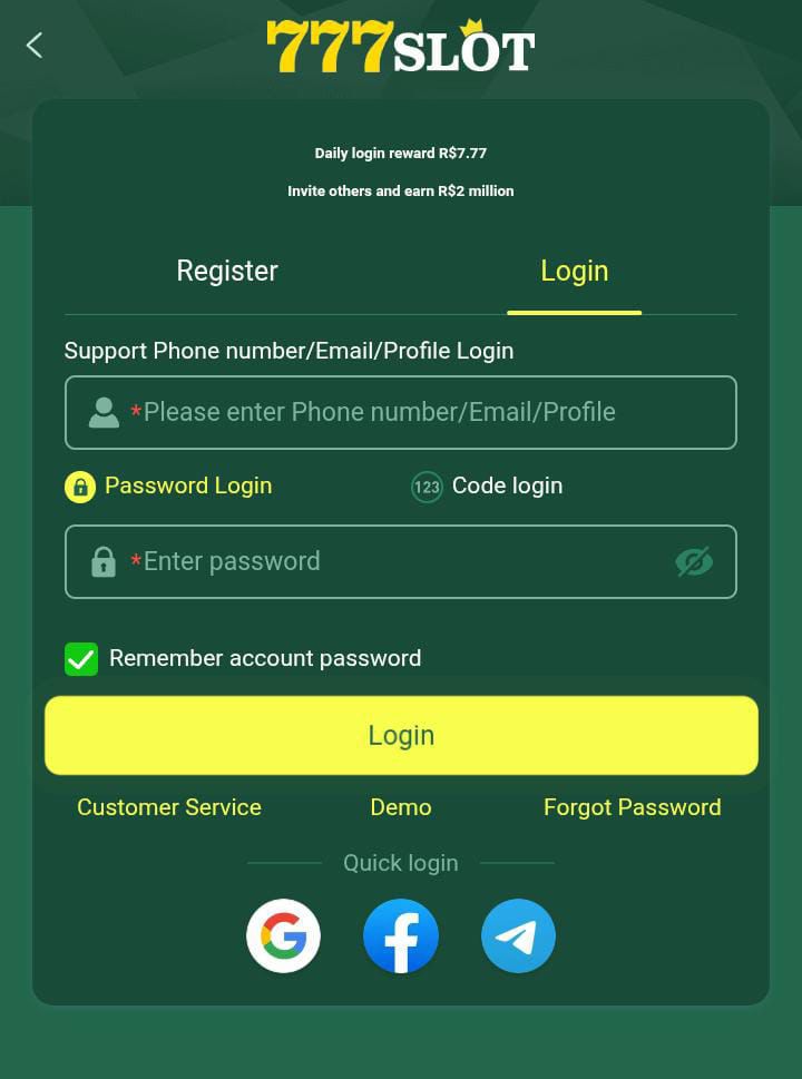 777slot Game Login