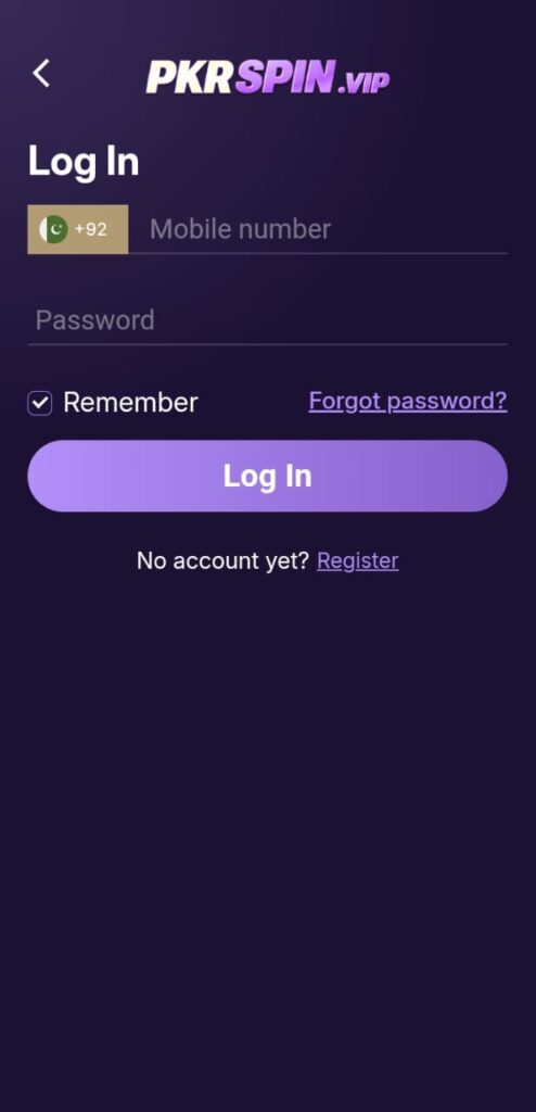 PKR Spin Login